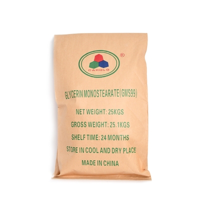 GMS Emulsifier Stabilizer Monoglyceride Distilled Kosher / Halal / FSSC22000 การรับรอง
